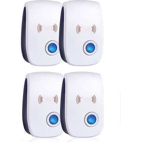 Ultrasons pour 4 Paquets – répulsif Répulsif à ultrasons Contre Les Souris, Moustiques, Cafards, Mites, Fourmis - (1/5)