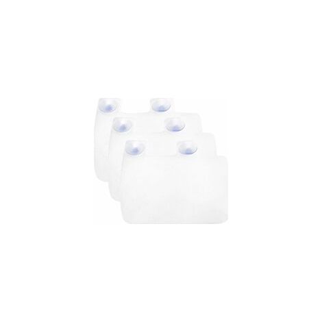 Splash Guard - Silicone Water Splash Guard for Kitchen and Bathroom Sink - Clear - With 2 Suction Cups - 1 Piece (1/5)