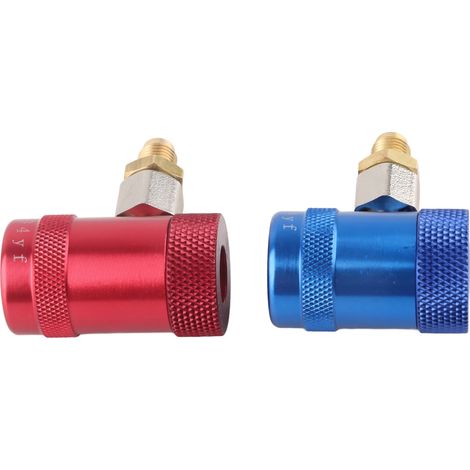 Adaptateur rapide pour climatisation automobile, haute/basse pression, raccords de remplissage de liquide fluoré, HS-1234YF (1/5)