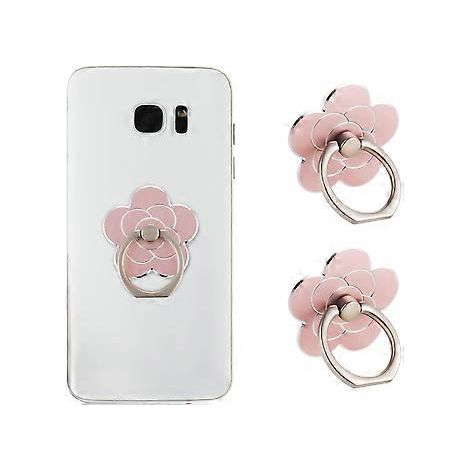 Lot de 2 supports de téléphone portable en métal en forme de fleur, accessoires universels (or rose) (1/4)