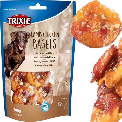 Premios para perros Trixie PREMIO Croissants de pollo y cordero 100 g