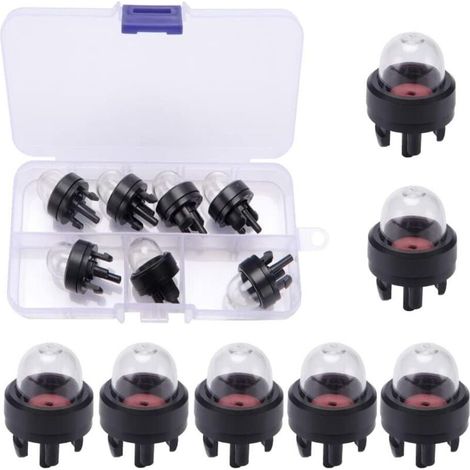 10 Pièces Ampoule Amorçage D'essence, Ampoule de Carburant Pompe, Bulle D'huile de Carburateur, pour Stihl/Weed Eater/McCulloch/Ryobi Echo (1/4)