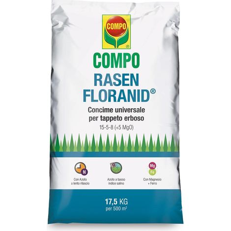 Compo rasen floranid universale concime granulare prato giardino kg.17,5 fertilizzante