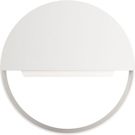 Clos Wall 8 120 Applique LED da esterno 8W Switch CCT 3000K/4000K/5000K Bianco Opaco - Illuminazione Segnapasso Beneito & Faure