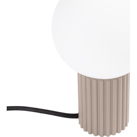 Lámpara de escritorio Halo gris pardo aluminio/vidrio 1xG9  12cm Sollux (1/5)