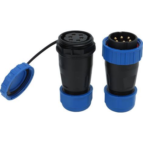 Connecteur de prise étanche 380V 45A, sans soudure, femelle et mâle, puissance d'aviation, 6 broches, taille de Contact 2,8x6mm (1/5)