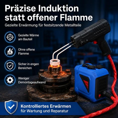 Magnetischer Induktionsheizgerät kfz, 1800W Magnetischer Induktionsheizer, Induktionsheizer mit Heizspulen für Automobile, Schrauben, Muttern (1/5)