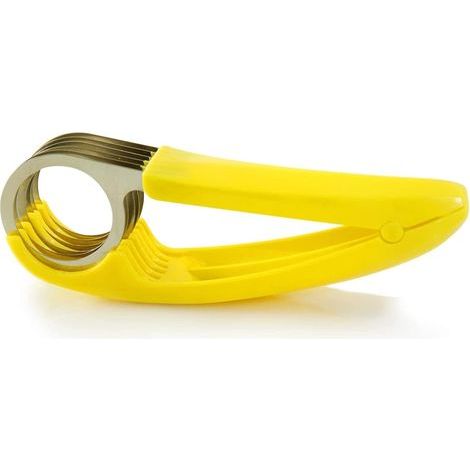 Banana slicer, peeler and vegetable cutter made of ABS and stainless steel for salads, bananas, sausages, strawberries, grapes (1/5)