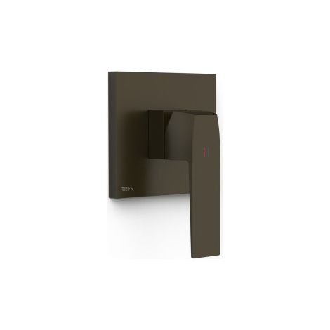 Mitigeur douche pour boîtier encastré 1 voie Rapid‑box Noir Bronze - TRES 20227810KMB (1/2)