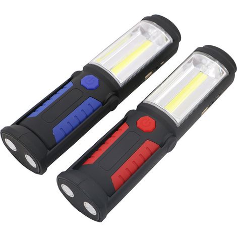 LED-Taschenlampe, 36 + 5 tragbare magnetische Arbeitsleuchten, Camping-Inspektionslampe, 360-Grad-Haken, 270-Grad-Magnetfuß für den Notfall zu Hause