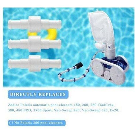 Raccordi girevoli per tubi da piscina (set da 3), XU, compatibili con i robot da piscina Polaris 280/180/380/480/3900 A-Crezuo
