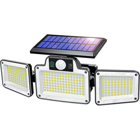 Projecteur de sécurité extérieur avec détecteur de mouvement, alimentation solaire, indice d'étanchéité IP65, (1/5)