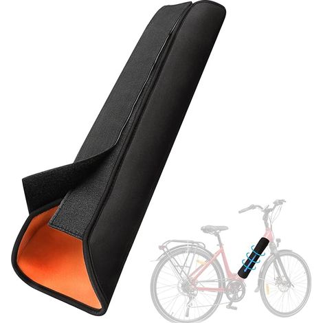 Schutzhülle für E-Bike-Akkus, universeller E-Bike-Akkuschutz, Neopren-Akkuschutz, für Rahmenumfang 28-36 cm (Orange) (1/3)
