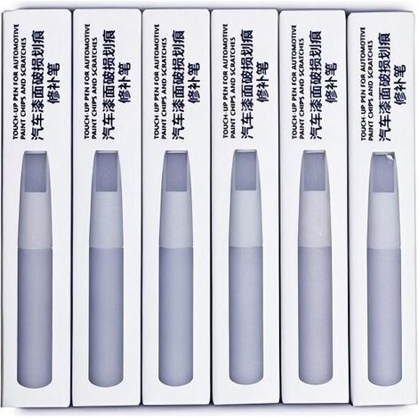 Stylo retouche blanc nacré automobile, outil de réparation des rayures et imperfections de carrosserie