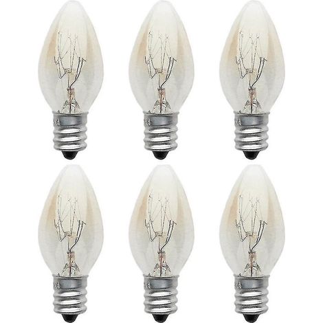 Lot de 10 ampoules E12 220-240 V 10 W C7 à filament blanc chaud (type bougie) (1/5)