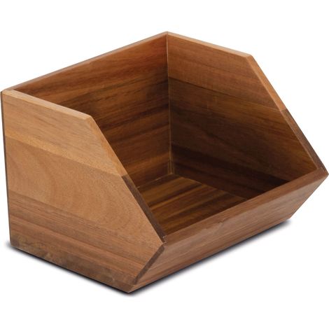 Petite Boîte en Bois Empilable 17,5 x 17 cm pour Buffet - Pujadas