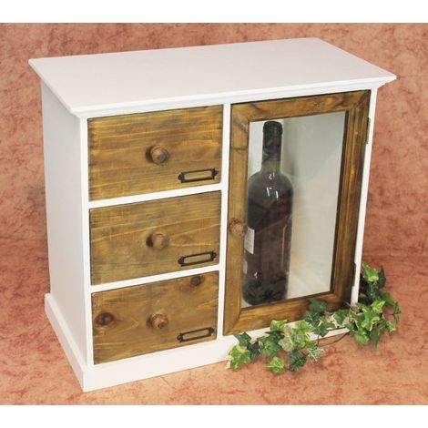 Armoire Minicommode 12019 Étagère de cuisine 50 cm Shabby Étagère de cuisine Vitrine (1/4)