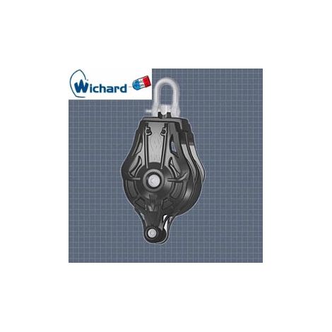 Poulie double émerillon/manille ringot Ø45 inox 316L wichard (1/2)