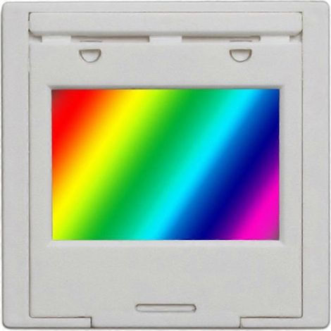 600-Linien-Beugungsgitter, 2-mm-Transmissionsgitter, Spektrometer, optisches Lehrexperiment, 600-Linien-Kunststoff (1/5)