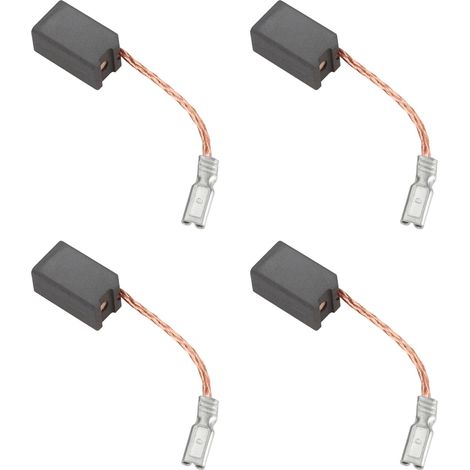 Lot de 4 balais de charbon avec arrêt automatique 37746 6,5 x 8 x 12 mm compatibles avec meuleuse d'angle 710WS 750WS-115 750WS-125 (1/5)