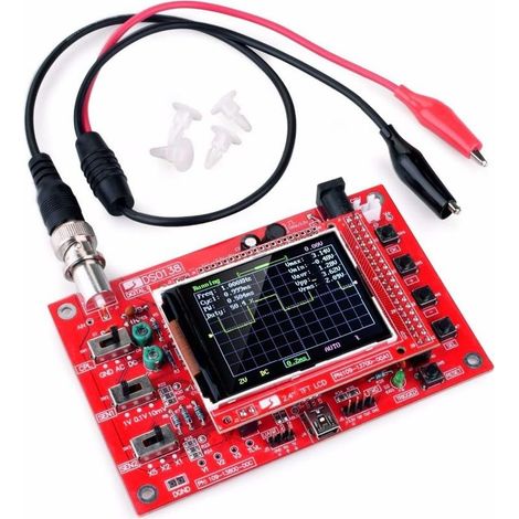 Kit pédagogique de montage sur carte PCB pour oscilloscope numérique 0-200 kHz écran 2,4 pouces accessoires DSO138 (1/4)