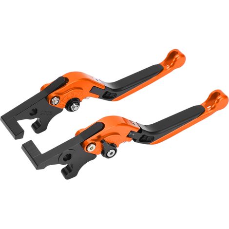 Leviers de frein et d'embrayage de moto, extensibles, remplacement pour YAMAHA XMAX 250, XMAX 300, XMAX 400, paire, orange (1/5)