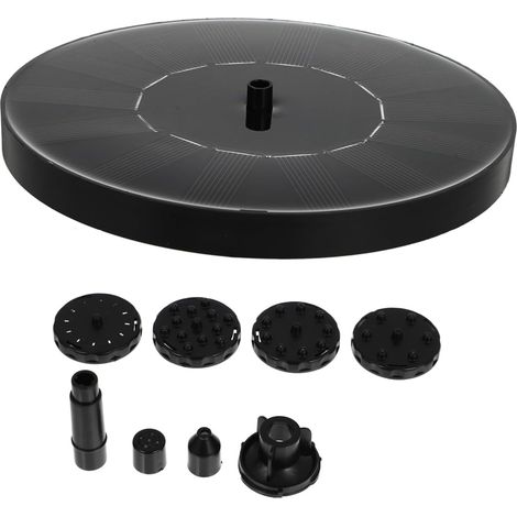 Abaodam Fontaine Solaire Extérieur Mini Flottante Pompe à Eau pour Jardin Alimentation Automatique sans Piles