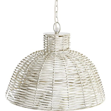 Lampara Techo Hierro 38X28X24 Blanco (1/5)