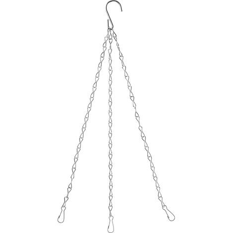 Chaîne de suspension pour plantes à 3 points avec crochets en S, robuste (1/5)