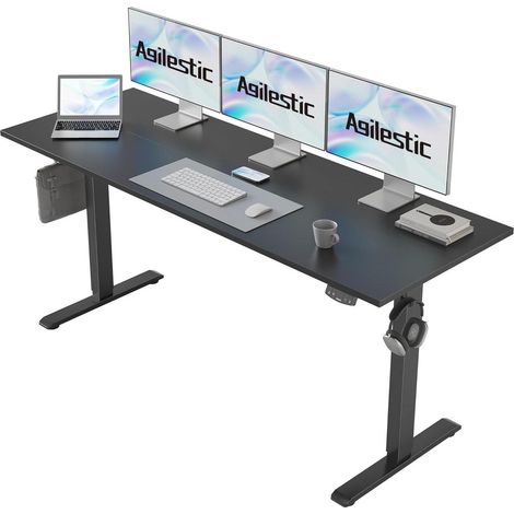 Elektrischer höhenverstellbarer Schreibtisch 160x60cm Memory-Handsteuerung (1/5)