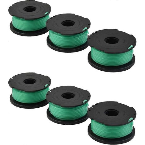 Bobine de fil de rechange pour coupe-bordures Black & Decker GL7033 GL8033 GL9035 - 6 pièces (1/5)