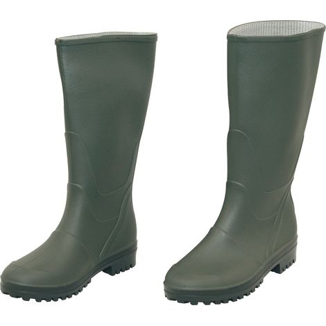 Bottes de genou en PVC avec semelle à noyau vert 43