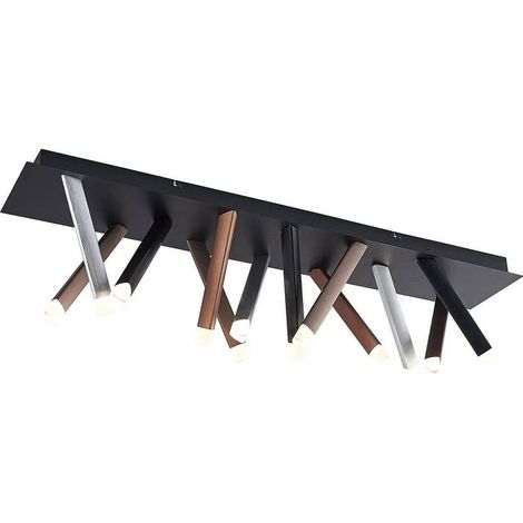 [NEUWERTIG] B-Ware Lucande Deckenleuchte LED Lampe Stoika 100cm eckig Metall dimmbar modern weiß (1/2)