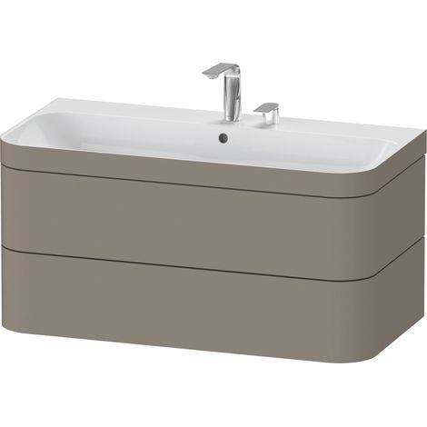 Duravit Happy D.2 Plus c-bonded Set wandhängend, 975x490mm, 2