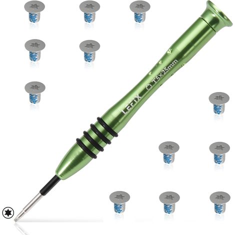 Lot de 12 vis M2 x 3 T5 pour repose-poignet, compatible avec 13 9343 9350 9360 15 9550 9560 M5510, tournevis Torx T5 inclus dans le kit. (1/5)
