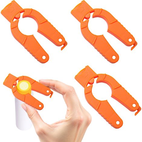 Lot de 3 ouvre-bouteilles 3 en 1 pour seniors, plastique, ouvre-boîte, ouvre-bocal, 3 pièces.