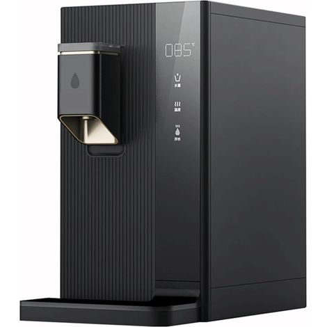 Distributeur d'eau filtrée Chaude et Froide instantanée, Distributeur d'eau Chaude instantané à Osmose Inverse de Bureau à Installation Gratuite (Color : Zwart, Size : 5.5L)