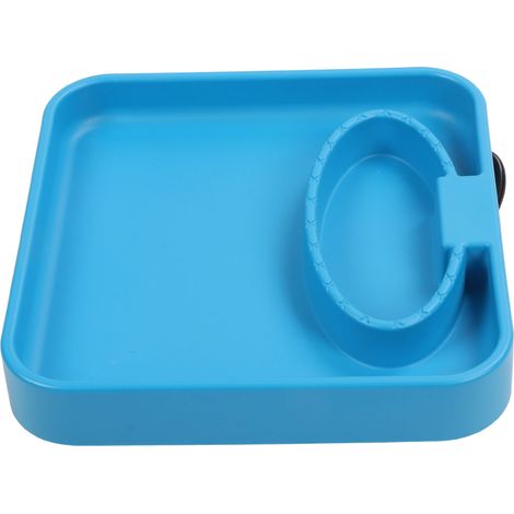 Bain d'oiseaux chauffant 75 W avec dégivrage intégré, fixation sur terrasse, pince de 9,9 cm, entretien facile, prise américaine 120 V 60 Hz, bac à eau et mangeoire 2 en 1 (1/5)