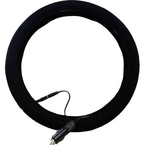 HP Autozubehör Cubierta calefactable para volante negra 36-38 cm