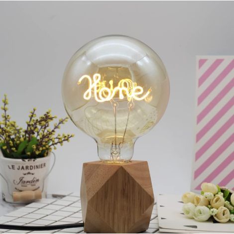 1 ampoule edison, e27, 4w, led dimmable, verre transparent, usage domestique (1/5)