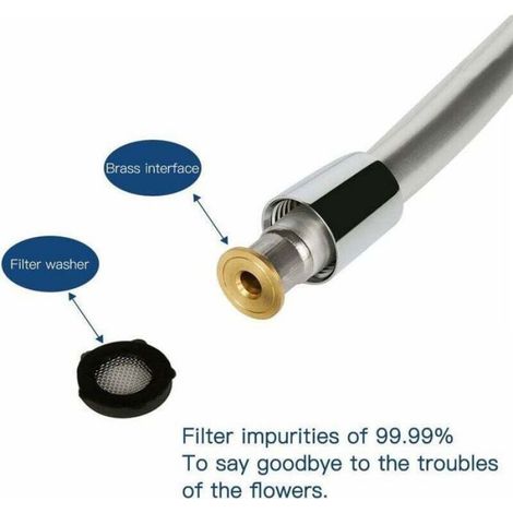 Flexible De Douche - PVC - 1.5 M - Antidéflagrant - Résistant Haute Température - G1/2 - 3.5 Mm D'Épaisseur - 1 Pièce (1/4)