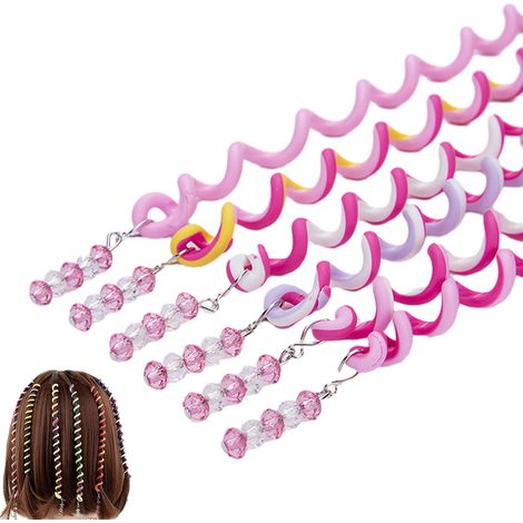 12 bandeaux élastiques torsadés, accessoires pour tresses et boucles, pour filles et enfants (1/5)