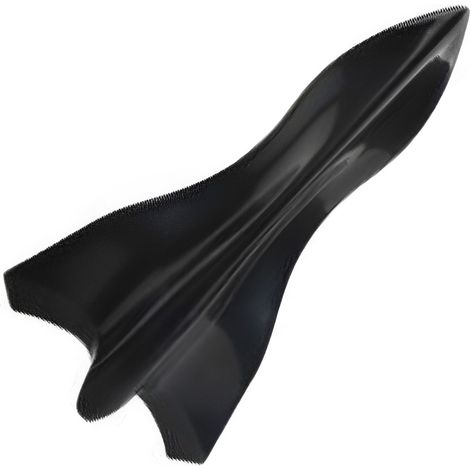 1 Aileron de toit fibre de carbone noir forme requin accessoire modification aérodynamique universel(Troisième trimestre : septembre) (1/5)
