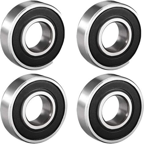 roulements à billes étanches doubles 6001-2RS 12 mm x 28 mm x 8 mm en acier au carbone Z1 DE (1/5)