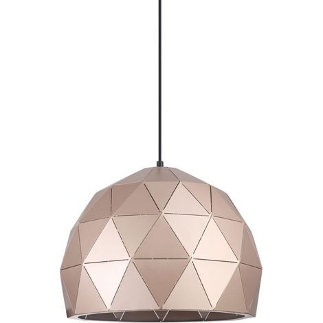 Italux Harley - Sospensione Moderna Sospesa Champagne Oro 1 Luce, E27 (1/3)