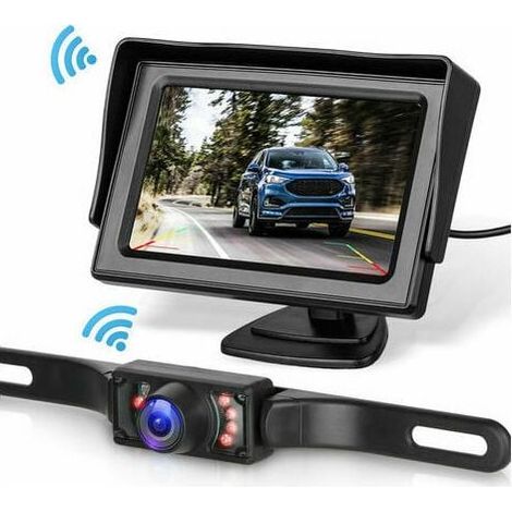 Kit de système de caméra recul de sans fil pour voiture / camion / fourgonnette / pick-up / camping-car 4.3 `` système de recul de vue arrière de moniteur (1/5)