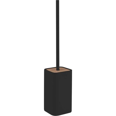 Sapho Gedy Badaccessoires - Stehende WC-Bürste Ninfea zum Aufstellen, schwarz/Bambus 133314 (1/3)