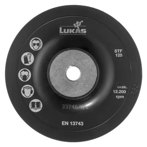 Piastra supporto lukas-erzett a38311251001 125 mm filettatura M14