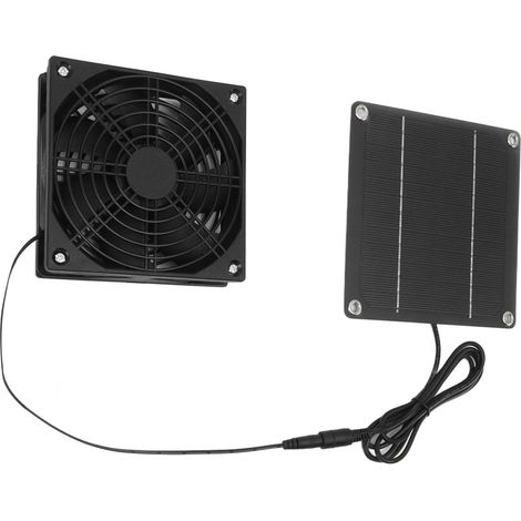 Solarlüfter-Set aus monokristallinem Silizium, 2200 U/min, mit Schutzabdeckung für Gewächshäuser (1/5)