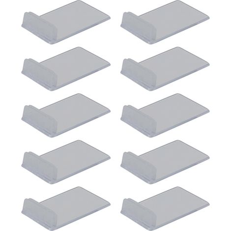 support acrylique pour ardoise tag - transparent. Pack de 10. Tags non inclus - Securit